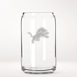 NFL Beer Can Glasses, Set of 4, Detroit Lions