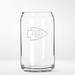 NFL Beer Can Glasses, Set of 4, Kansas City Chiefs