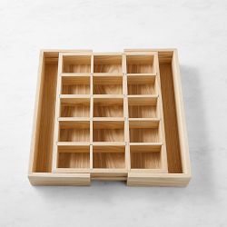 Hold Everything Sectioned Storage Tray, Ashwood