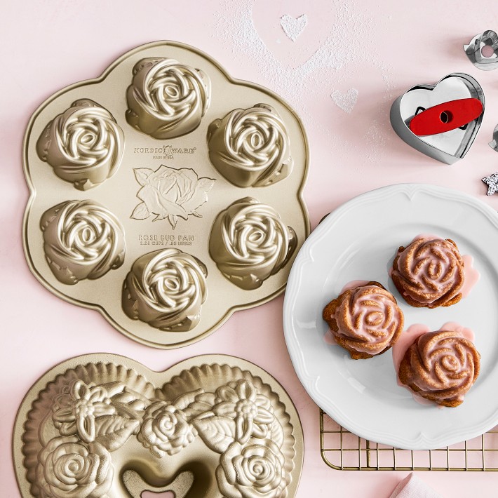 Nordic Ware Rose Cakelet Pan | Seasonal Cake Pan | Williams Sonoma