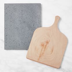 Williams Sonoma Pizza Peel and Lava Stone, Set of 2