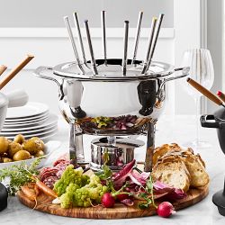 All-Clad Cast-Aluminum Fondue Pot, 3 1/2-Qt.