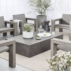 Blinde Rectangular Coffee Table (65")