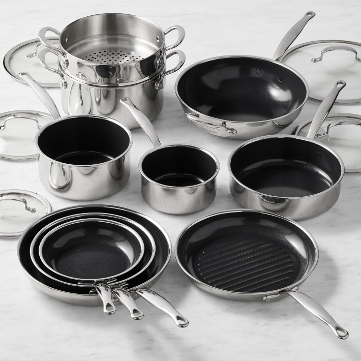 GreenPan Premiere Max Stainless-Steel Ceramic Nonstick 15-Piece