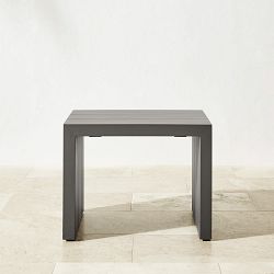 Larnaca Slate Grey Metal Outdoor Side Table (24")