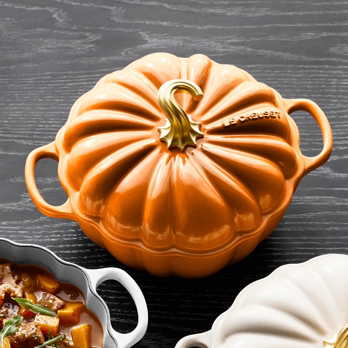 Le Creuset 4-Qt Pumpkin Cocotte Enameled Cast Iron | Williams Sonoma