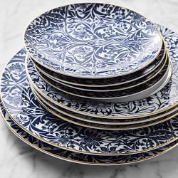 Morris &amp; Co. x Williams Sonoma Bluebell Salad Plates, Set of 4