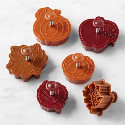 Williams Sonoma Fall Pie Punches, Set of 6