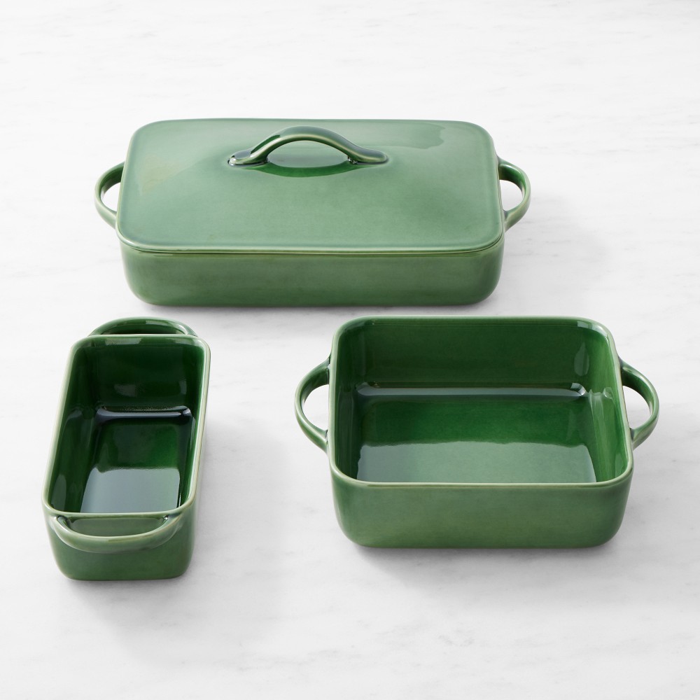 Williams Sonoma Essential Stoneware, Set of 3 - Green