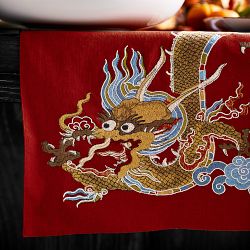 Lunar New Year Embroidered Table Runner