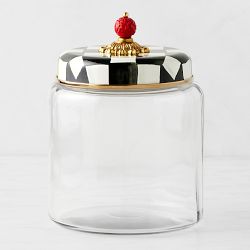 MacKenzie-Childs Courtly Check Glass Canister