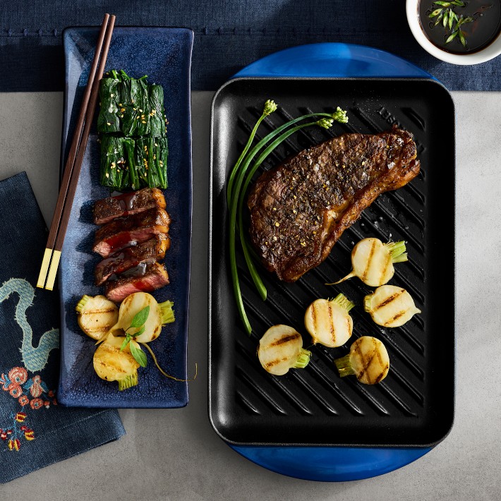 Le Creuset Cast Iron Skinny Grill Pan | Williams Sonoma