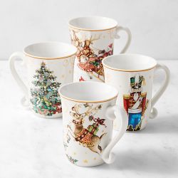 'Twas the Night Before Christmas Mugs, Set of 4, Mixed
