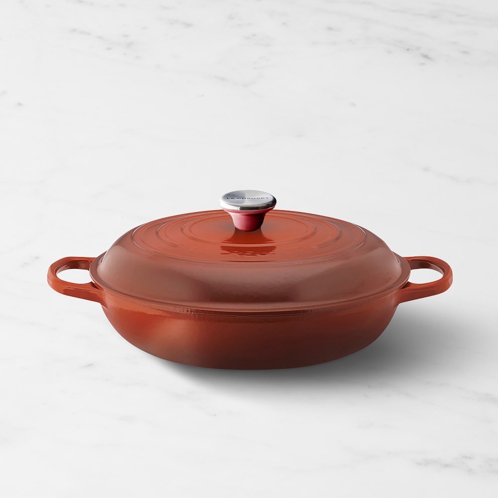 Le Creuset Signature Enameled Cast Iron Braiser (Cerise)