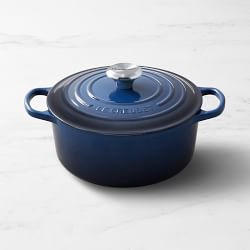 Le Creuset Signature Enameled Cast Iron Round Dutch Oven, 4 1/2-Qt., Lapis