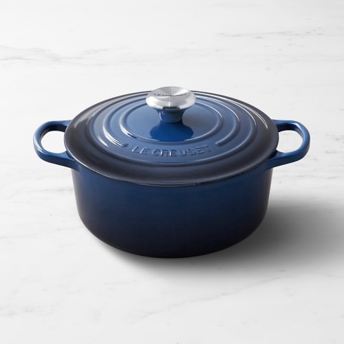 Le Creuset Signature Enameled Cast Iron Round Dutch Oven, 4 1/2-Qt., Lapis