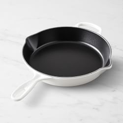 Le Creuset Signature Enameled Cast Iron Deep Skillet, 10", Matte White