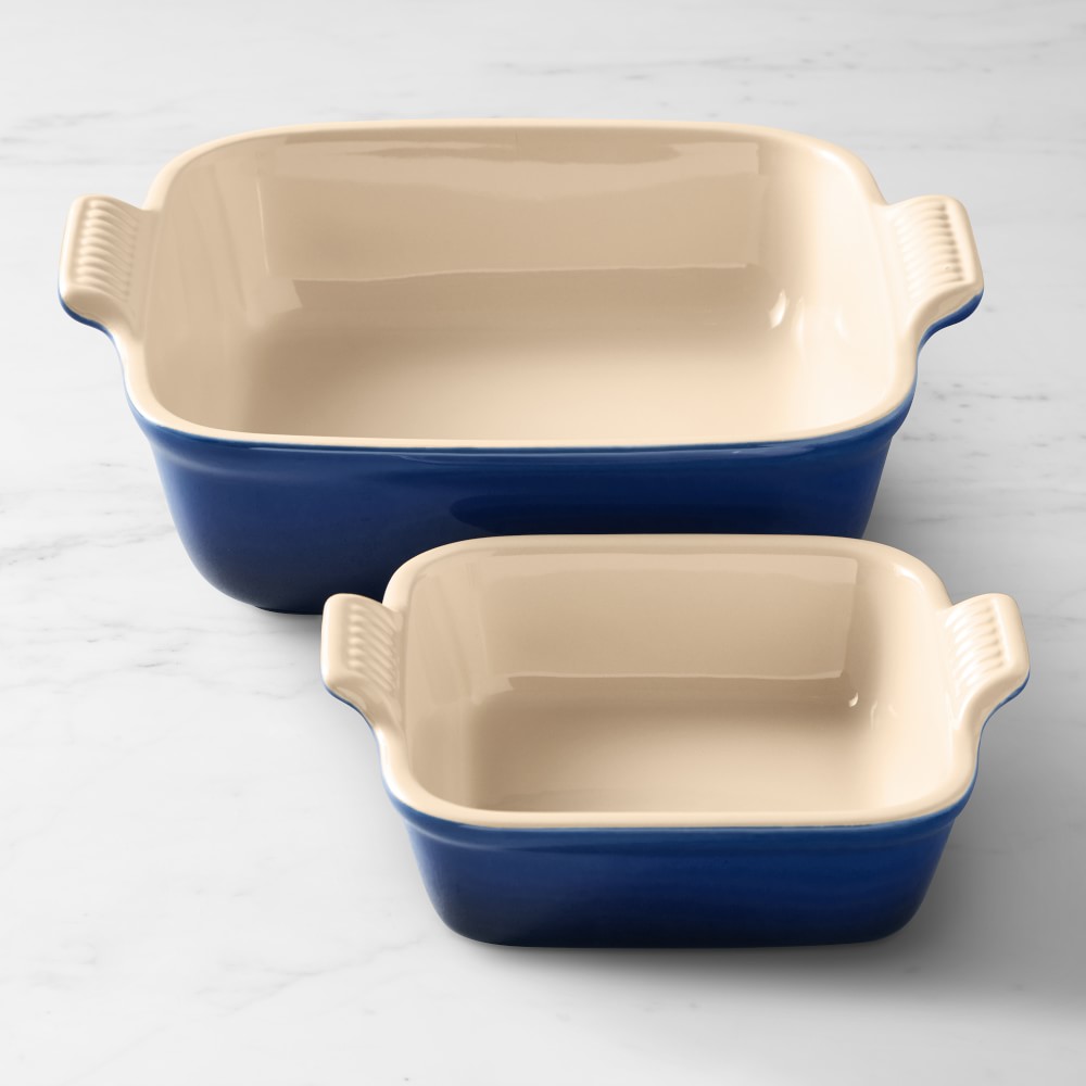 Le Creuset Heritage Stoneware Baker, Set of 2 - Set of 2, Lapis