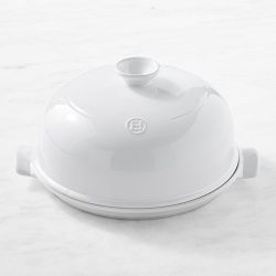 OPEN BOX:Emile Henry French Ceramic Bread Cloche, White