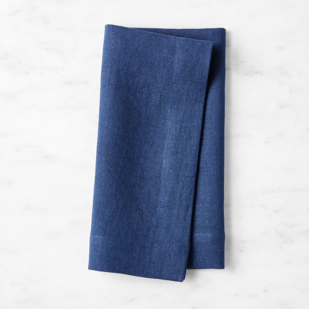 Signature Linen Napkins - Set of 8, Navy