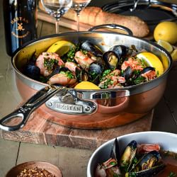 Hestan CopperBond Covered Essential Pan with Handle Helper, 5-Qt.