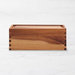 Recipe Box, Acacia Wood