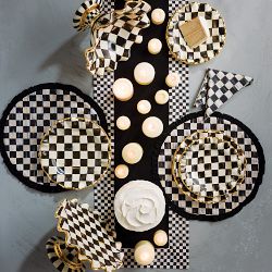 MacKenzie-Childs Courtly Check &amp; Stripe Table Runner