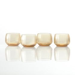 Fortessa Estiva Textured Short Tumblers, 9-oz, Set of 4