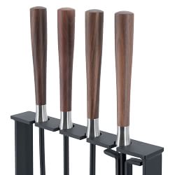 Hampton Walnut Fireplace Tool Set