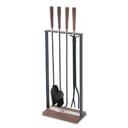Hampton Walnut Fireplace Tool Set