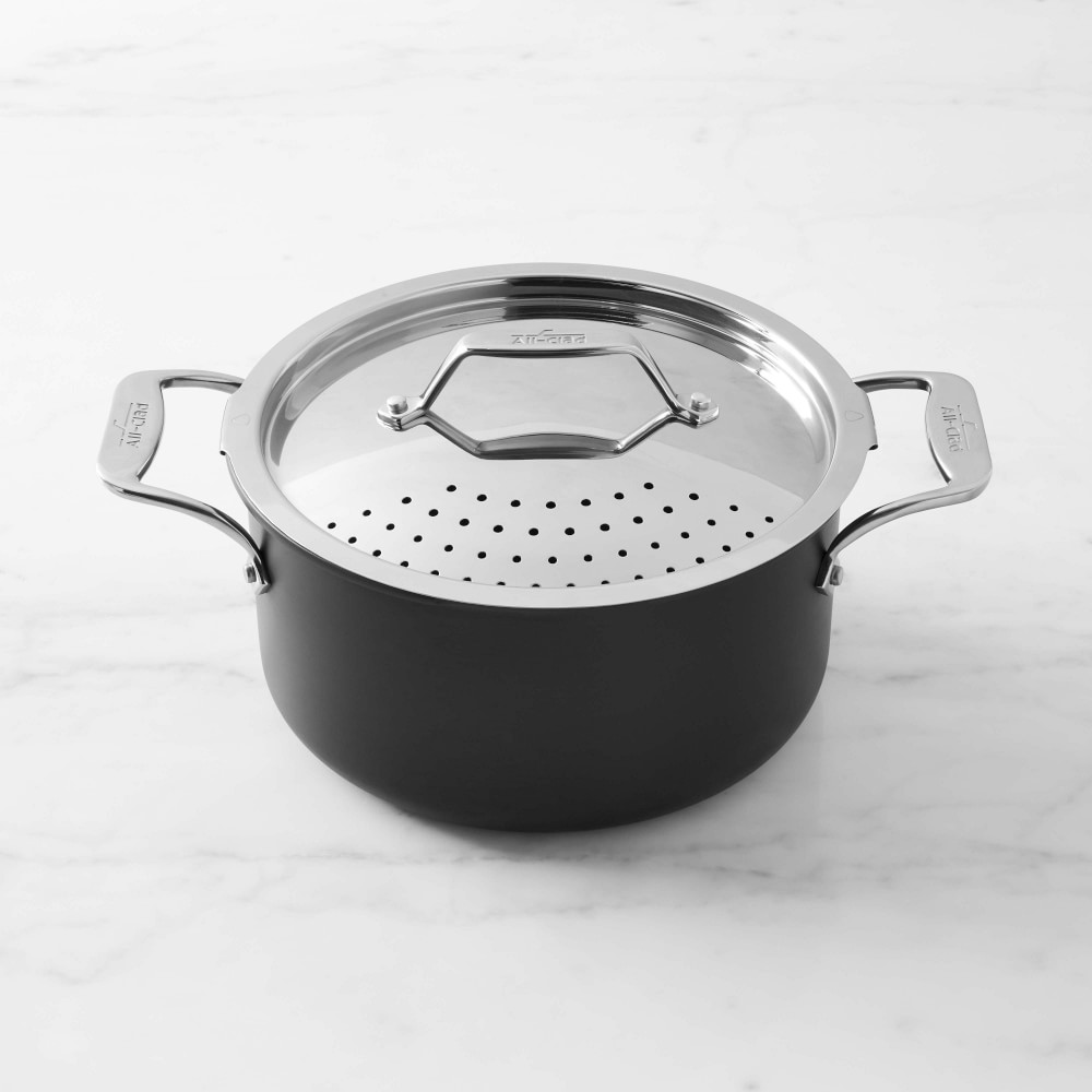 All-Clad Simply Strain Nonstick Multipot with Strainer Lid, 6-Qt. - 6-Qt.