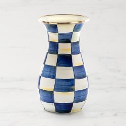 MacKenzie-Childs Royal Check Tall Vase