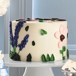 Bridgerton x Williams Sonoma Four-Layer Floral Lemon Lavender Cake, Serves 18