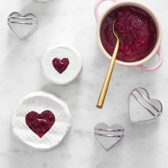 thumbnail image 2 of Le Creuset Petite Ramekin D'Amour Heart Shaped Cocotte Set Of 2 - Red Stoneware With Tray 2 of 6