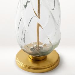 Kinsley Spiral Glass Table Lamp