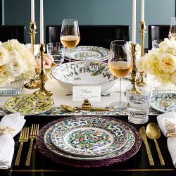 Basketweave Glass Charger