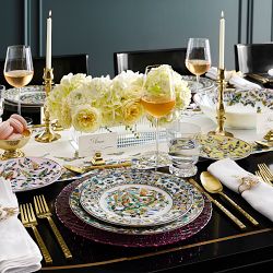 Basketweave Glass Charger