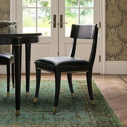 Klismos Upholstered Dining Side Chair