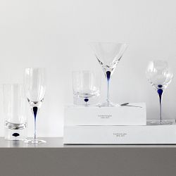 Orrefors Intermezzo Blue Highballs, Set of 2