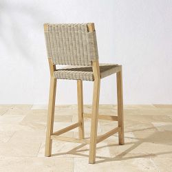 Larnaca Teak x All-Weather Weave Bar Stool