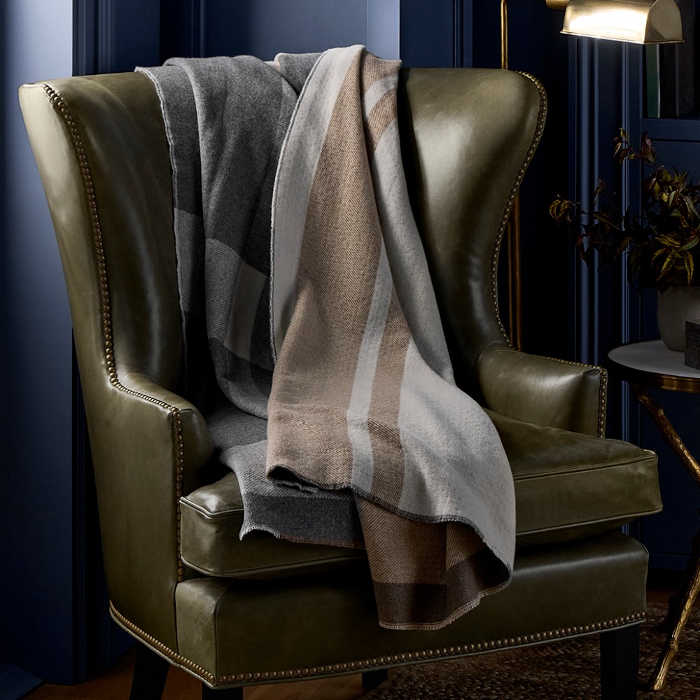 Cashmere Plaid Double Side Throw by Williams Sonoma Home