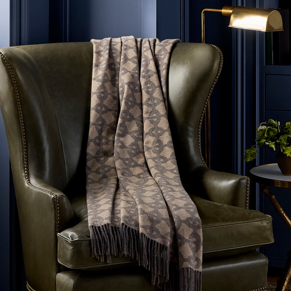 European Novelty Cashmere Throw, Chain Link by Williams Sonoma Home