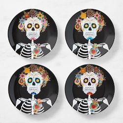 Day of the Dead Appetizer Plates, Set of 4