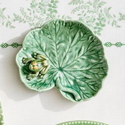 Bordallo Pinheiro Small Plates, Set of 4, Frogs