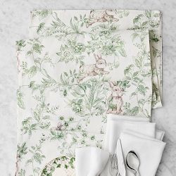 Bunny Toile Table Runner