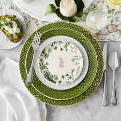 Garden Lattice Bunny Appetizer Plates