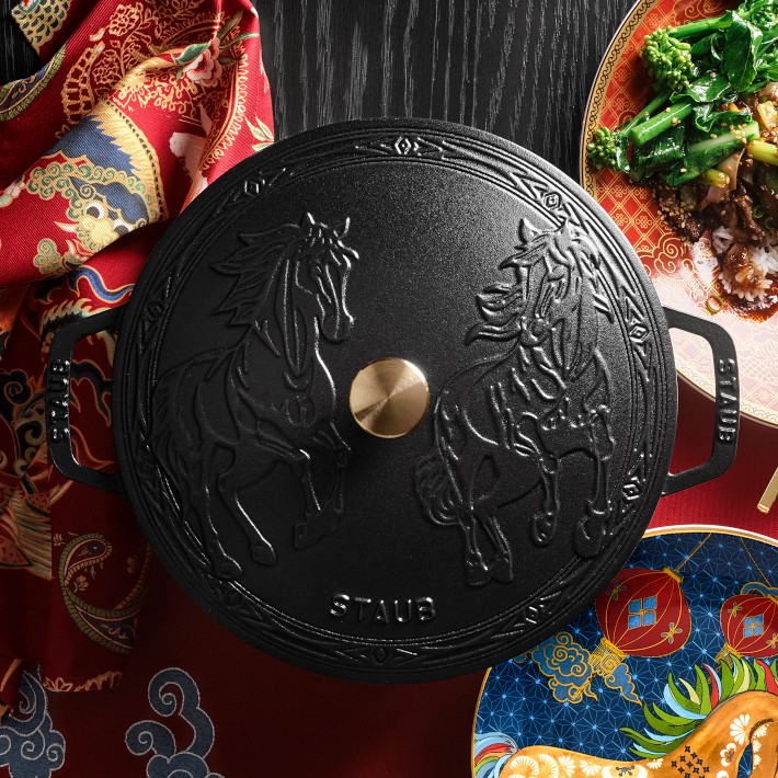 Staub Horse Lid French Oven, 5-Qt. | Williams Sonoma