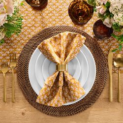 Harvest Block Print Napkins, Set of 4