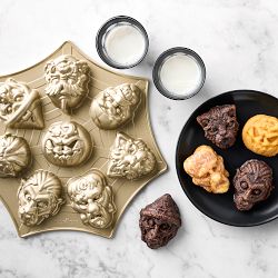 Nordic Ware Nonstick Cast Aluminum Monster Mask Cakelet Pan