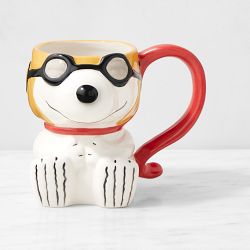 PEANUTS™ x Williams Sonoma Halloween Charlie Brown &amp; Snoopy Figural Mugs, Set of 2